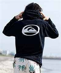 【クーポン対象】QUIKSILVER クイックシルバー メンズ ラッシュガード ジップアップ パーカー 長袖 ハイネック 水着 UVカット SATURN ZIP HOODIE QLY241033