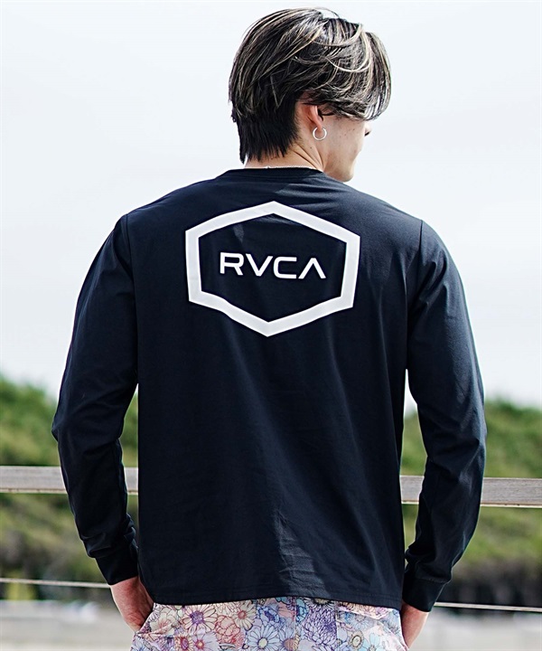 RVCA ルーカ HEX SURF LS メンズ ラッシュガード 長袖 Tシャツ ロンT 水陸両用 ユーティリティ UVカット BE041-801