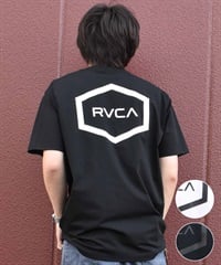 【マトメガイ対象】RVCA ルーカ HEX SURF SS メンズ ラッシュガード 半袖 Tシャツ 水陸両用 ユーティリティ ムラサキスポーツ限定 BE041-P81