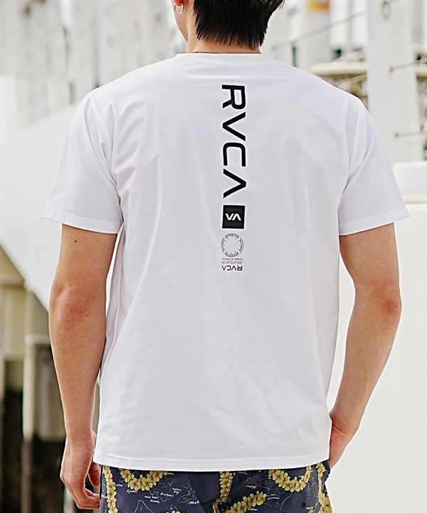 RVCA ルーカ メンズ 半袖 Tシャツ バックプリント ラッシュガード UVカット 水着 水陸両用 ユーティリティ BE041-804
