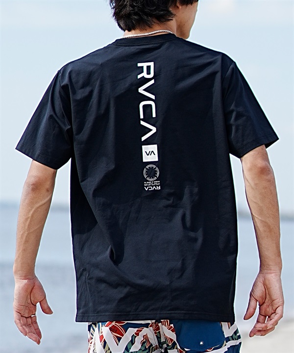 【クーポン対象】RVCA ルーカ メンズ 半袖 Tシャツ バックプリント ラッシュガード UVカット 水着 水陸両用 ユーティリティ BE041-804