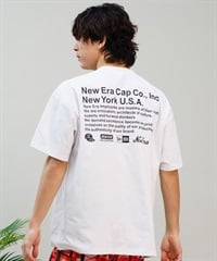 NEW ERA ニューエラ メンズ 半袖 Tシャツ ラッシュガード 水陸両用 ユーティリティ バックプリント 吸汗速乾 UVケア 14334753(WHI-M)