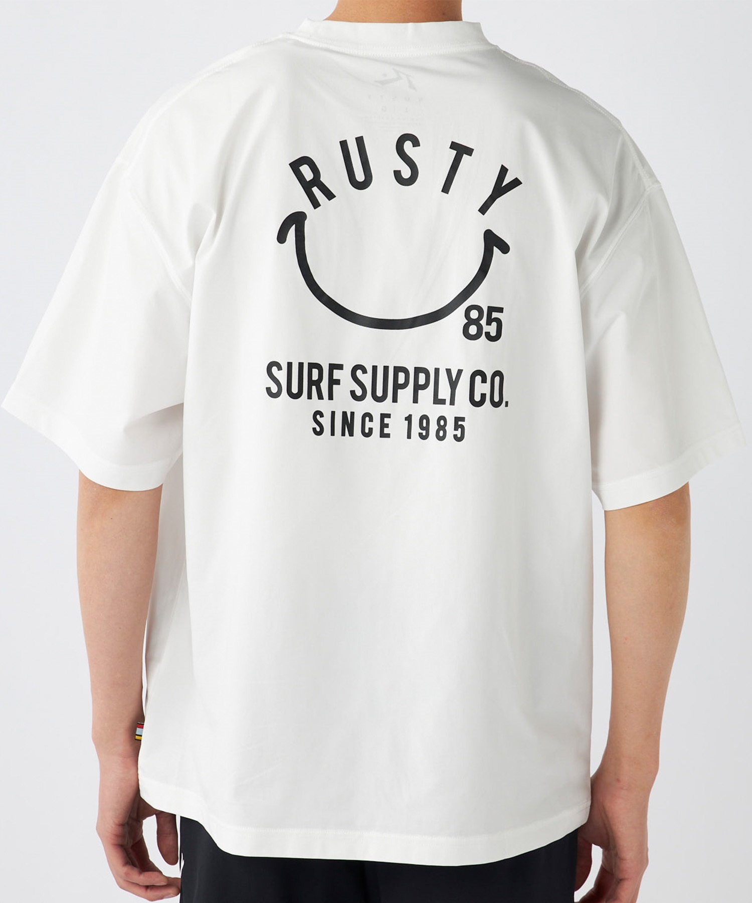 RUSTY ラスティー メンズ ラッシュガード 半袖 Tシャツ バック