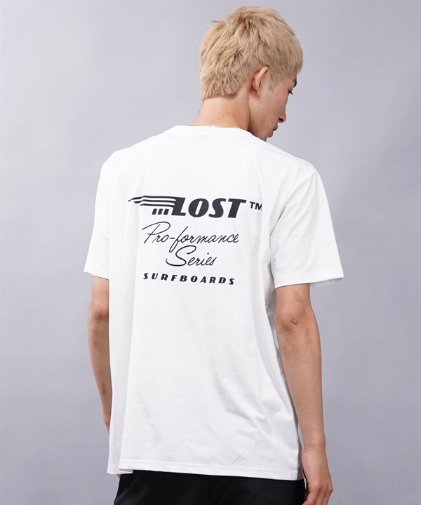 LOST ロスト メンズ ラッシュガード Tシャツ 半袖 バックプリント 水陸両用 ユーティリティ UVカット L24SS-U ムラサキスポーツ限定