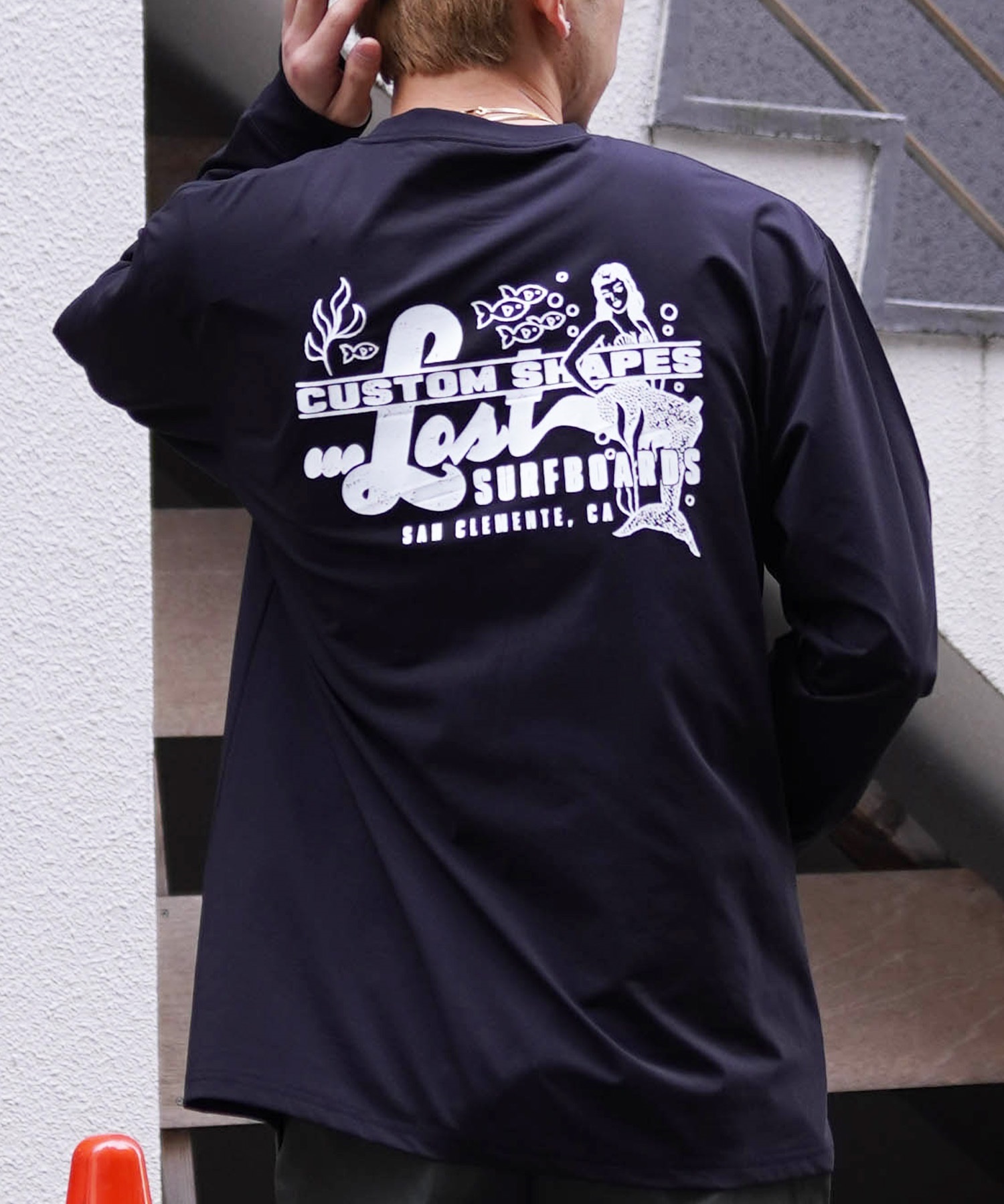 LOST ロスト メンズ ラッシュガード Tシャツ 長袖 ロンT バック