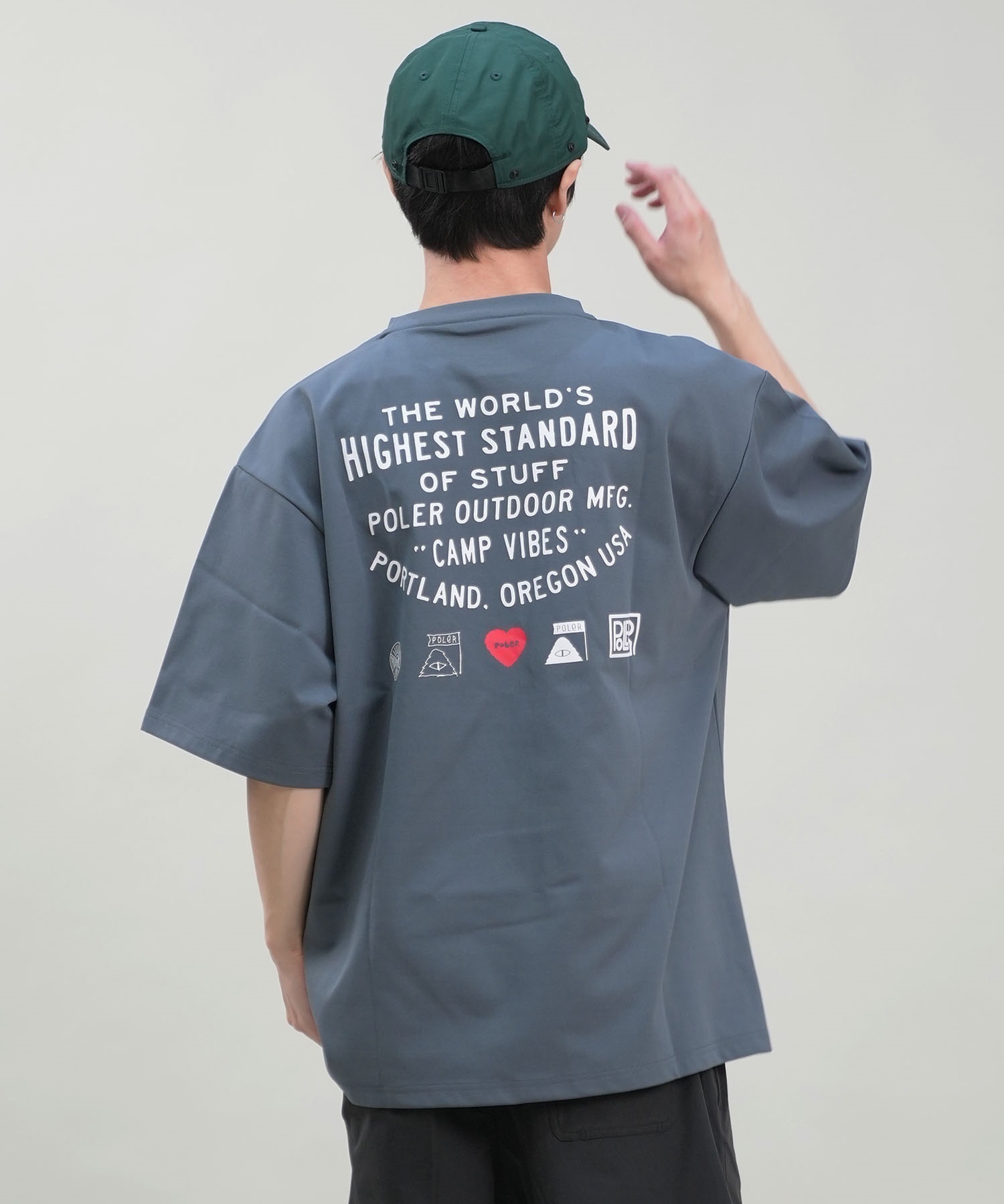 POLER ポーラー メンズ 半袖Tシャツ ラッシュガード 水陸両用 UV