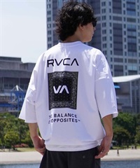 【クーポン対象】RVCA ルーカ メンズ ラッシュガード 半袖 Tシャツ バックプリント 裾ドローコード ドロスト 水陸両用 BE04A-P25