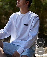 REEF リーフ メンズ 長袖 Tシャツ ラッシュガード 水陸両用 ユーティリティ UVケア ワンポイント RFTEM2320