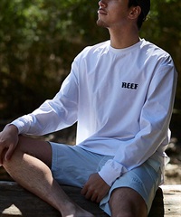 REEF リーフ メンズ 長袖 Tシャツ ラッシュガード 水陸両用 ユーティリティ UVケア ワンポイント RFTEM2320