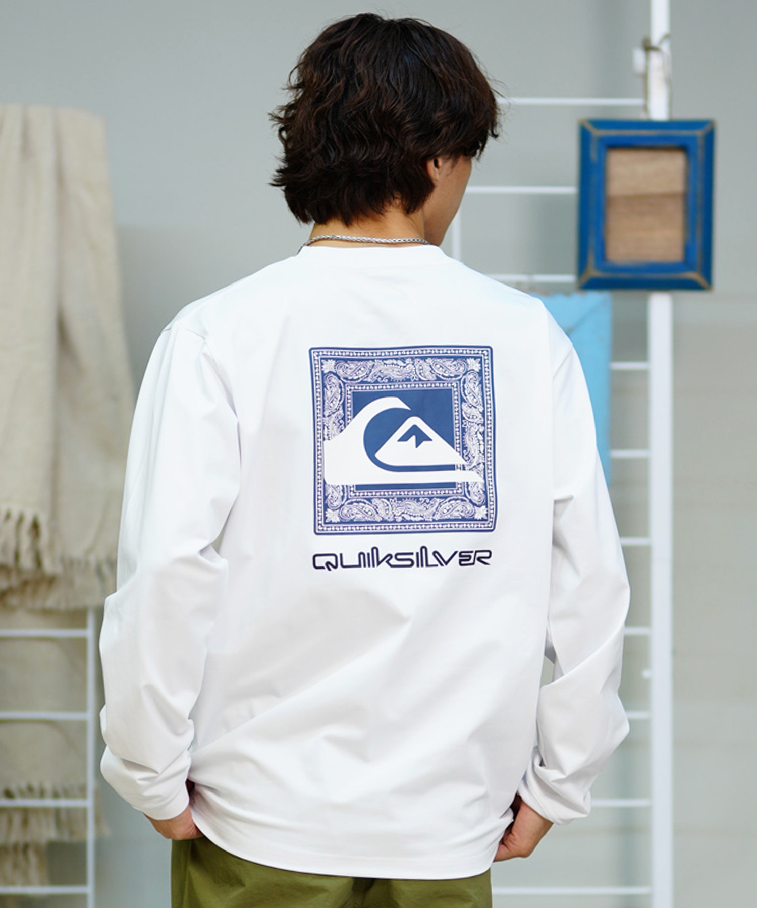 【マトメガイ対象】QUIKSILVER クイックシルバー UT/LSLTD QLY241635M メンズ ラッシュガード(WHT1-M)