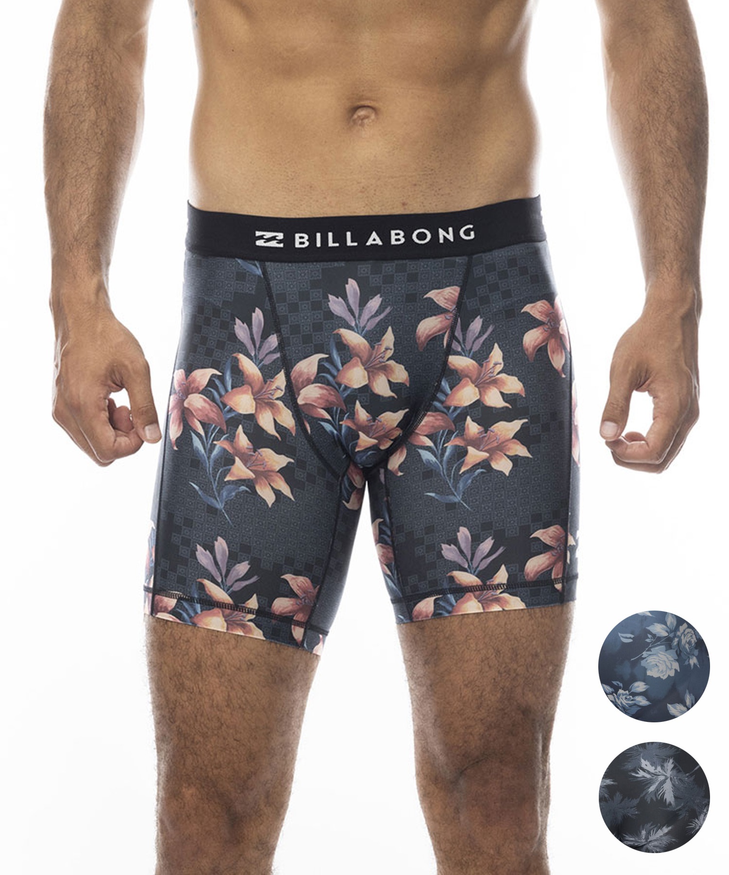 【クーポン対象】BILLABONG ビラボン メンズ サーフインナー アンダーショーツ AO PRINT UNDERSHORTS 水着 UVカット 総柄 BE011-491(BLK-S)