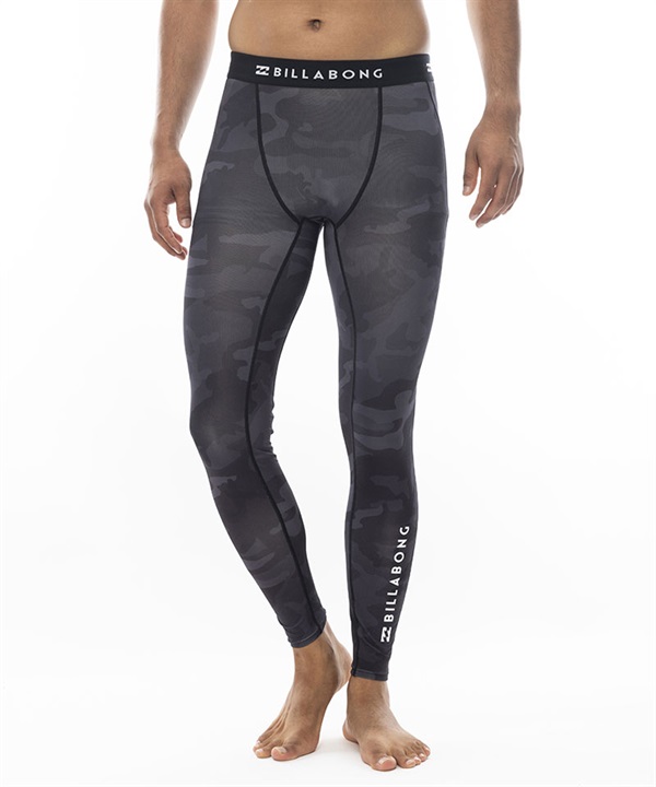 【マトメガイ対象】BILLABONG ビラボン メンズ レギンス サーフインナー アンダーウェア LEGGINGS 水着 UVカット 総柄 BE011-494