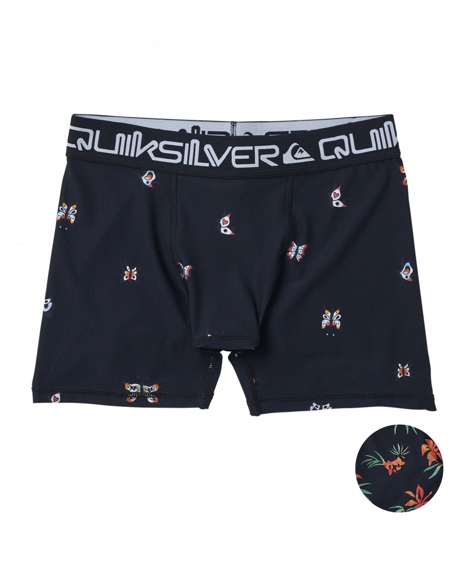 QUIKSILVER クイックシルバー SURFERS CLOSET メンズ 水着 インナー 総柄 QUD241025(BLK2-M)