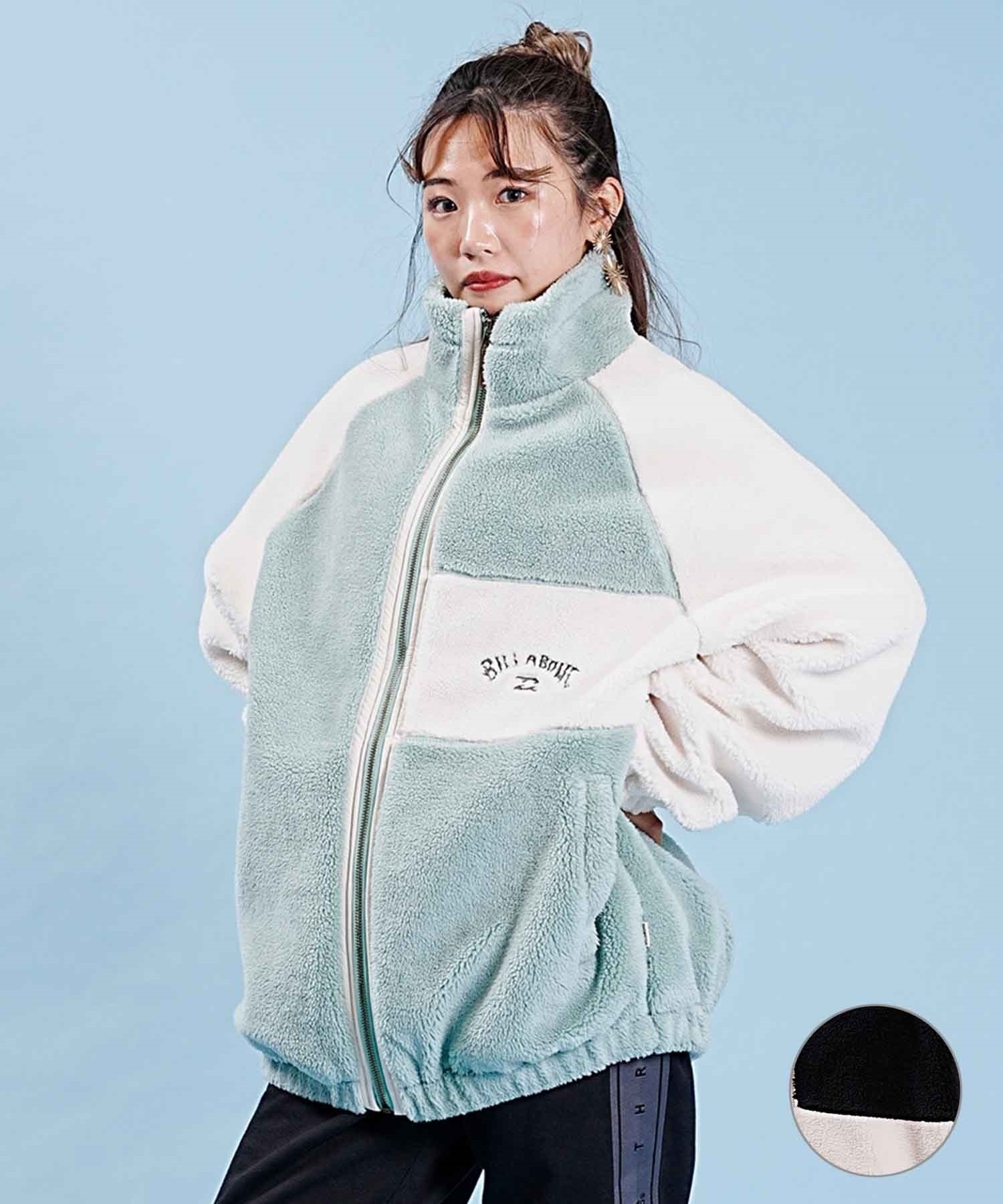 BILLABONG/ビラボン レディース ボアジャケット ジップアップ ゆったりシルエット BD014-767(GEP0-M)