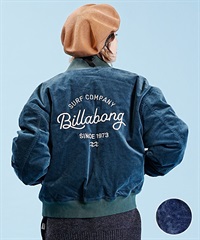 BILLABONG/ビラボン レディース 中綿ジャケット MA-1 インディゴ ベロア BD014-768