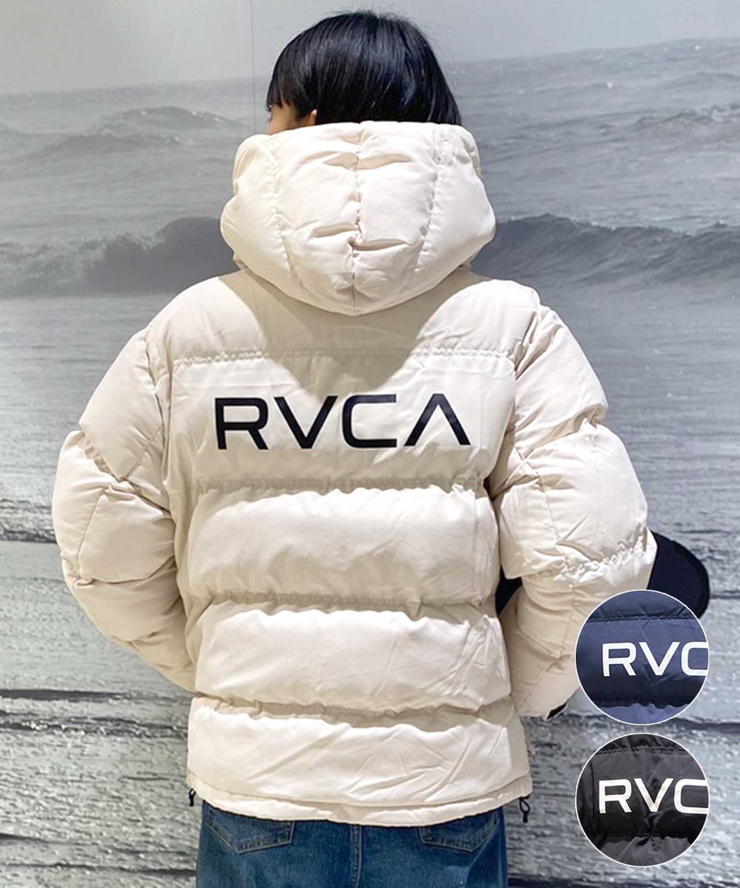 RVCA ルーカ バックロゴ 中綿ジャケット - ダウンジャケット