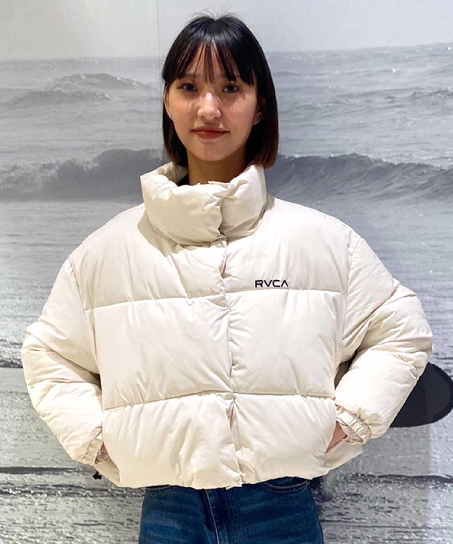 RVCA/ルーカ SMALL RVCA PUFFER JACKET レディース アウター ジャケット ショート丈 BD044-767(CLO-M)