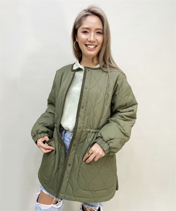 エフリード refined works リファインドワークス レディース キルトミドル丈コート 65890