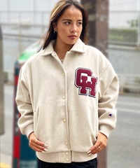 CHAMPION/チャンピオン レディース ブルゾン メルトン ジャケット ワッペンロゴ CW-Y603