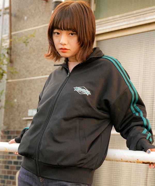 【マトメガイ対象】THRASHER スラッシャー THML-24SPJKT02 レディース ジャケット トラックトップ ジャージ ビッグシルエット ムラサキスポーツ限定