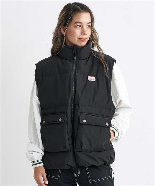 ROXY/ロキシー MELLOW FELLOW VEST レディース メロー フェロー ベスト ジップアップ オーバーサイズ RJK234606T