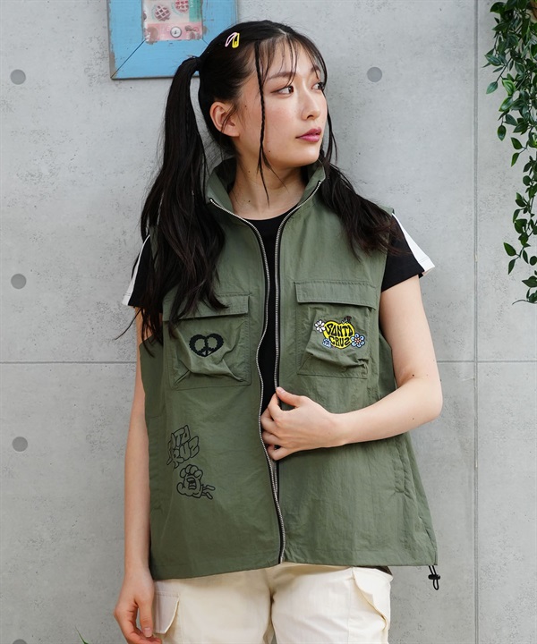 【ムラサキスポーツ限定】 SANTACRUZ サンタクルーズ レディース ベストジャケット 薄手 502241231