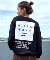 BILLABONG/ビラボン レディース スウェット トレーナー スクエアロゴ レギュラーフィット BD014-003