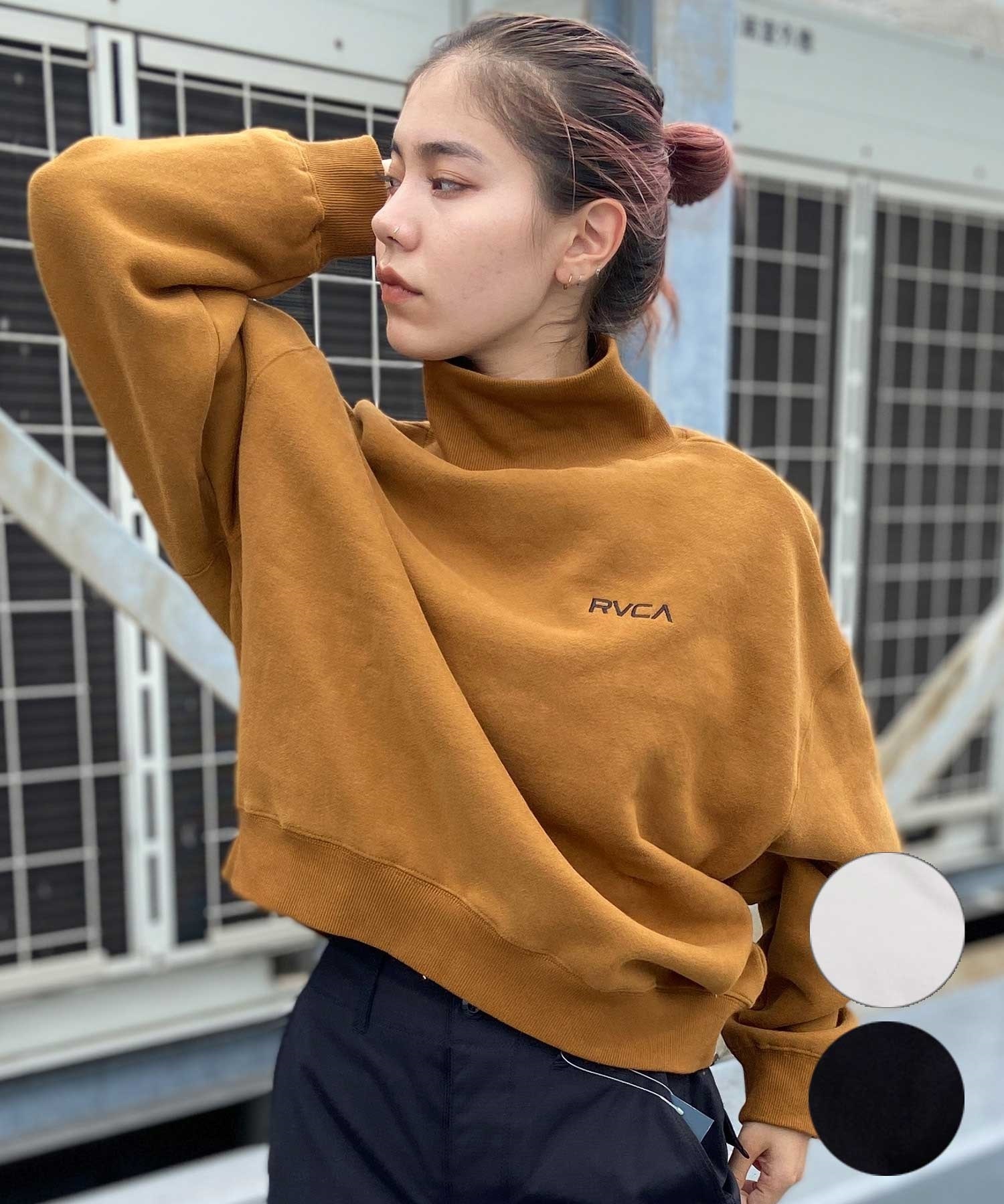 【RVCA】ロゴスウェット トレーナー★女性にもおすすめ☆ RVCA ルーカ トレーナー レディース STITCH LOOSE FIT CREW