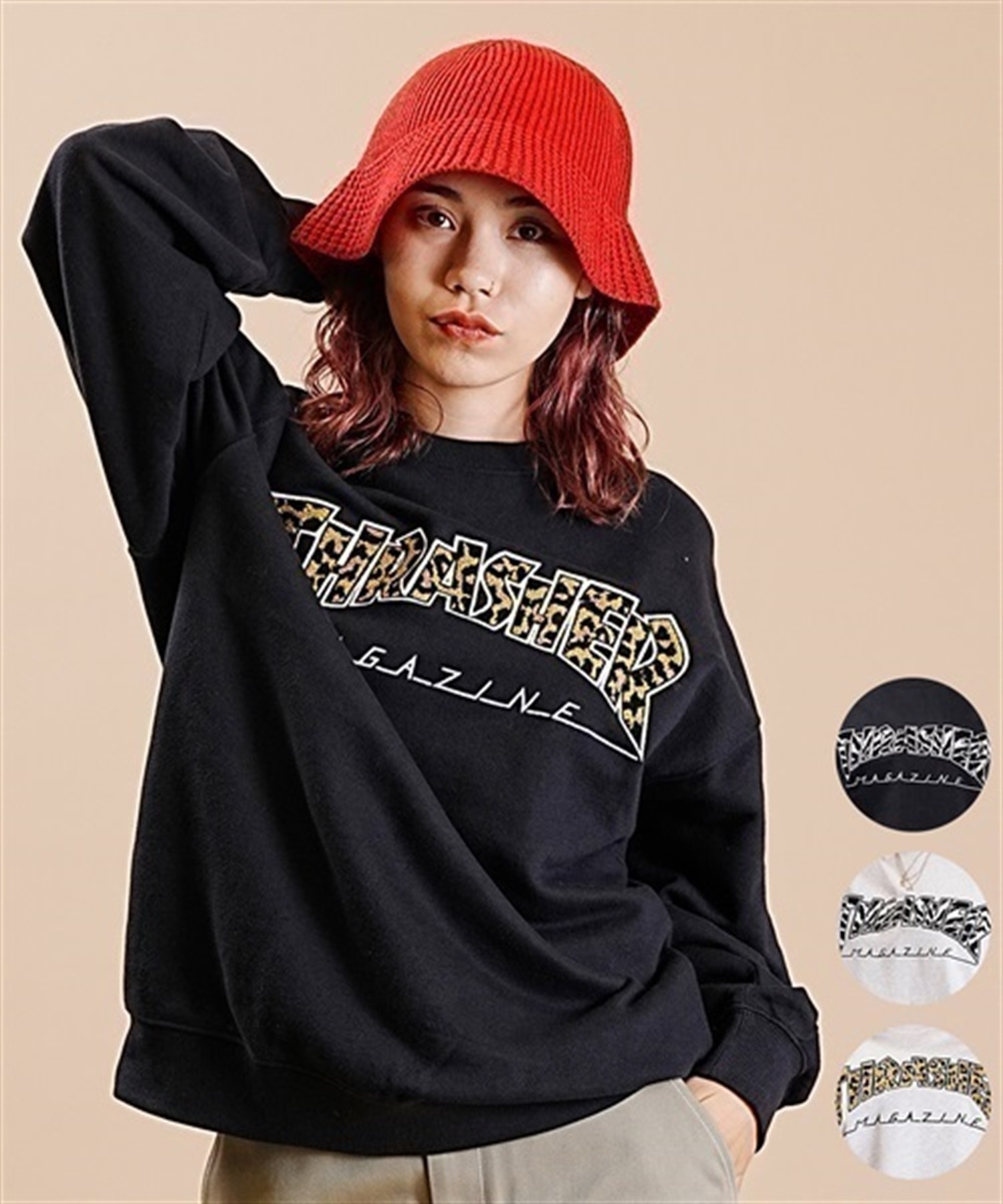THRASHER/スラッシャー トレーナー スウェット クルーネック サガラ