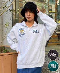 ANTIBAL/アンティバル レディース スウェット UCLA ハーフジップ 234AN2TR066(WHT-FREE)