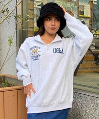 ANTIBAL/アンティバル レディース スウェット UCLA ハーフジップ