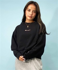 CHAMPION/チャンピオン レディース クロップドトレーナー ワンポイント 裏毛スウェット CW-Y006