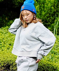 CHAMPION/チャンピオン レディース クロップドトレーナー ワンポイント 裏毛スウェット CW-Y006