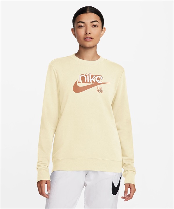 NIKE ナイキ レディース スウェット LOGO WS NSW クラブフリースLSクルー FN3629-113