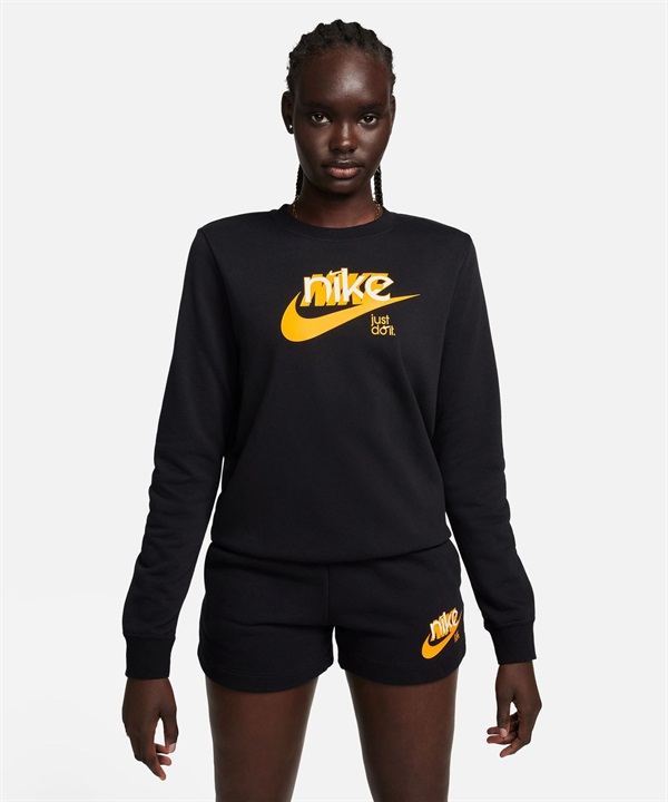 NIKE ナイキ レディース スウェット LOGO WS NSW クラブフリースLSクルー FN3629-010