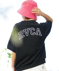 【マトメガイ対象】RVCA ルーカ ARCH RVCA SWEAT レディース 半袖 スウェット S S BE04C-211