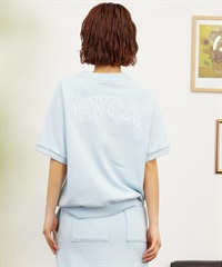 【マトメガイ対象】RVCA ルーカ ARCH RVCA SWEAT レディース 半袖 スウェット S S BE04C-211