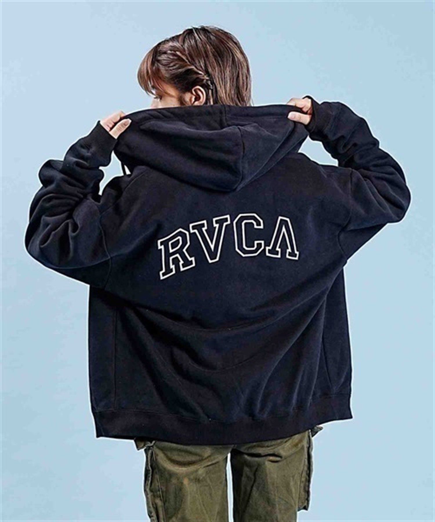 ルーカ RVCA パーカー ジップアップ メンズ 24FW フェイク ルーカ フル ジップ フーディ ( Fake RVCA Full Zip  Hoodie 保温 暖かい あったか 裏起毛 ビッグシルエット オーバーサイズ フード フーディー ジップパーカー フルジップ スウェット Zip  up 