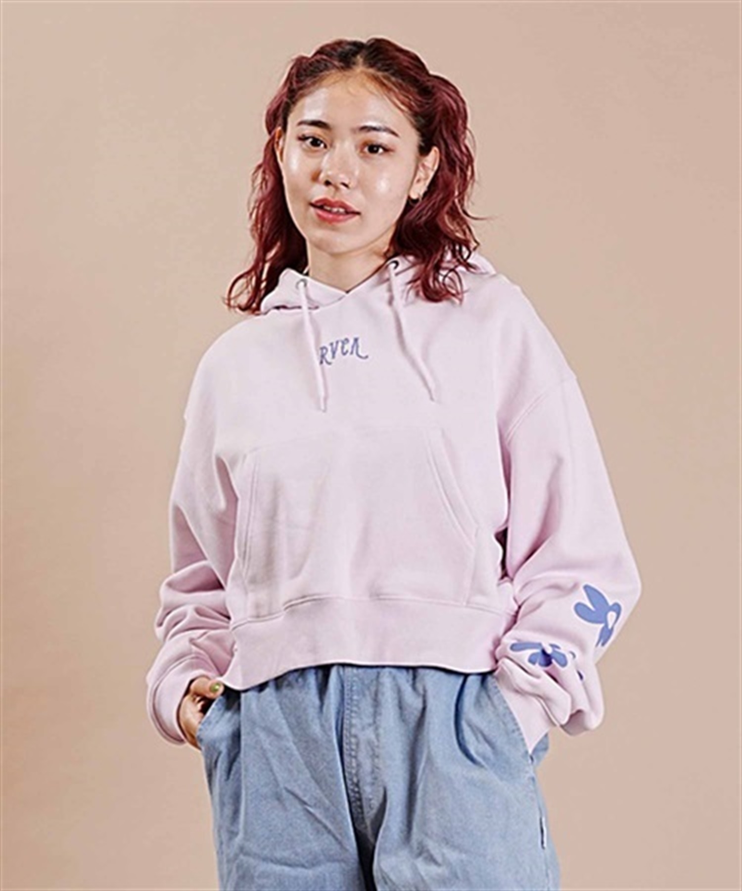 RVCA/ルーカ DAISY CROPPED HOODIE スウェット パーカー ショート丈 BD044-159(MDP0-S)