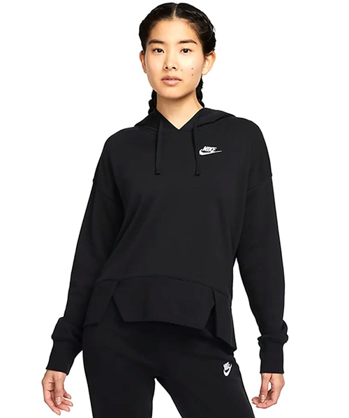 NIKE ナイキ シーズナル クラブ フリース L/S フーディ DV5646-010 レディース パーカー KK1 A11(010-M)