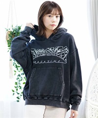 【ムラサキスポーツ限定】THRASHER スラッシャー レディース プルオーバー パーカー ドロップショルダー THML-24ASHDT01(BLK2-M)