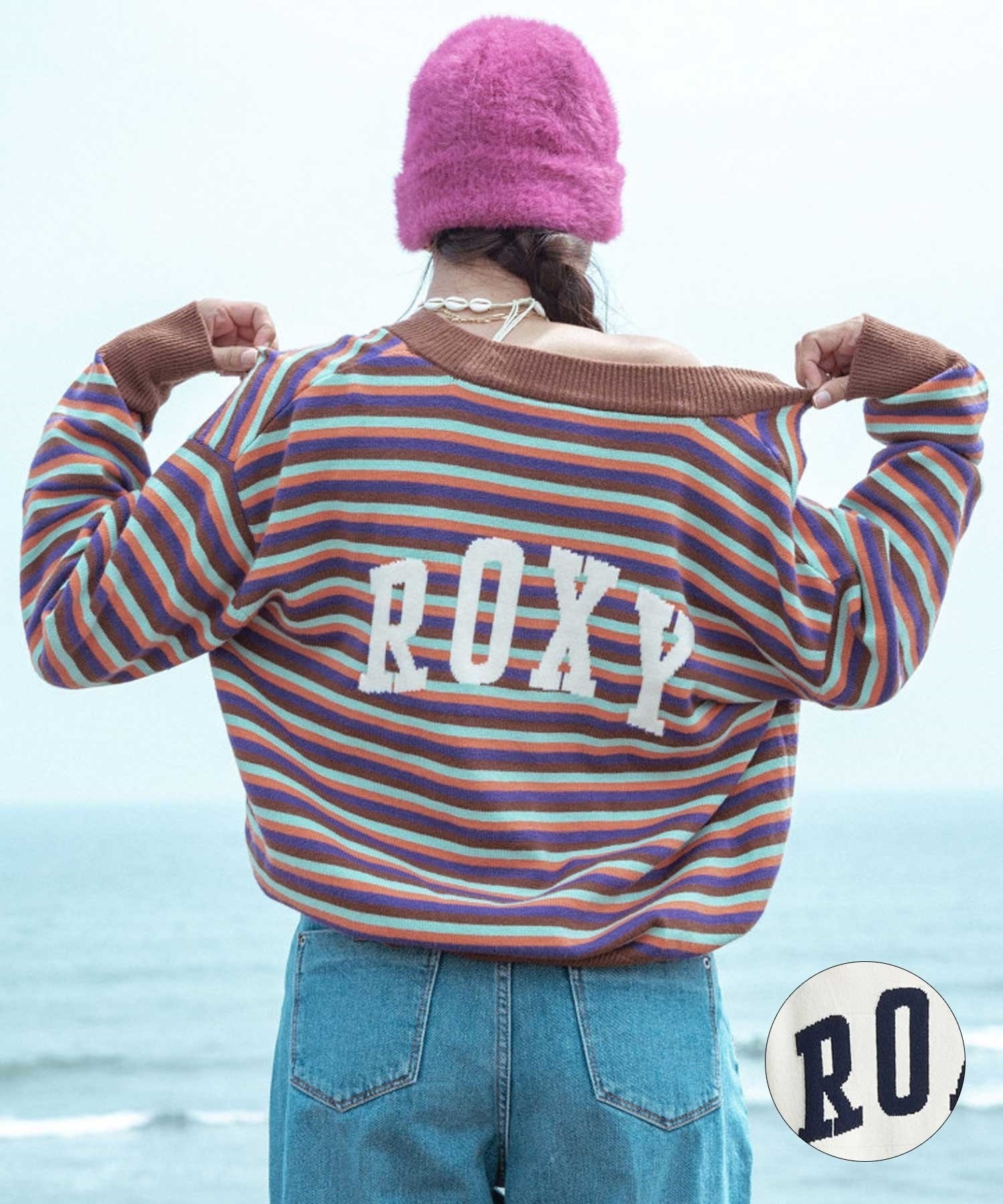 ROXY/ロキシー GLANCE CARDIGAN レディース Vネック カーディガン