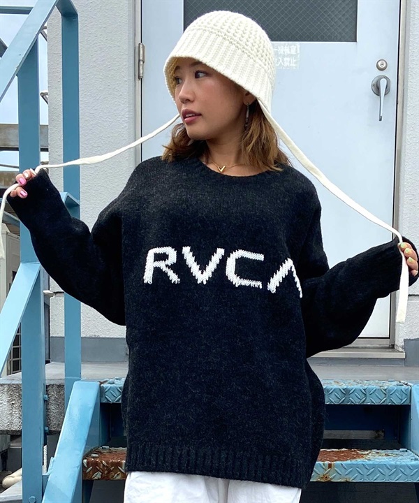 RVCA/ルーカ レディース セーター ルーカ ロゴ ビッグサイズ ニット BD044-421