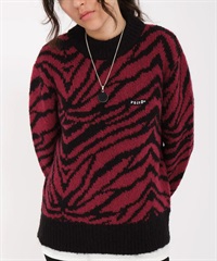 VOLCOM/ボルコム ZEBRA SWEATER WINE レディース セーター