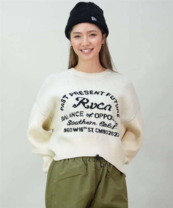 RVCA/ルーカ レディース セーター クルーネック BD044-424