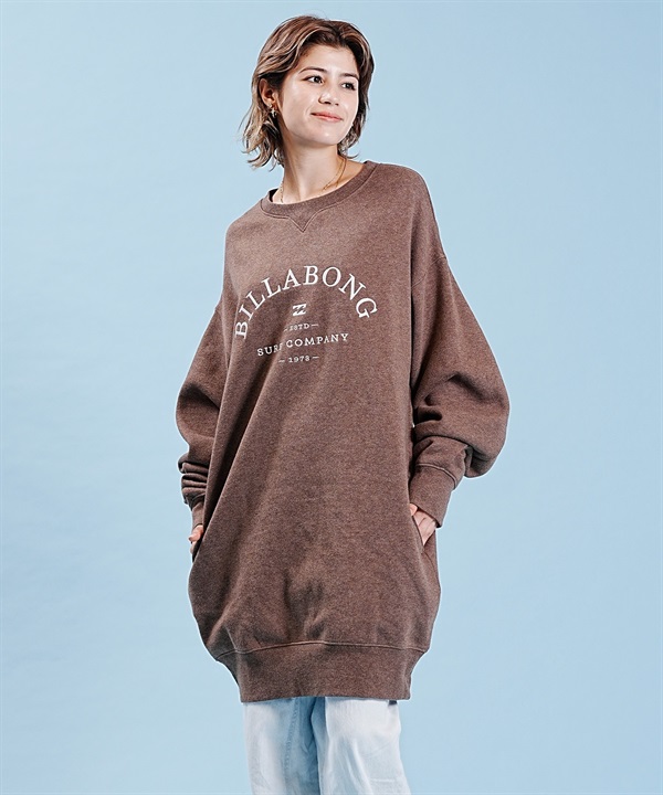 BILLABONG/ビラボン レディース ワンピース スウェット ブランドロゴ BD014-363