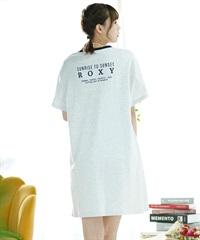 【クーポン対象】ROXY ロキシー レディース 半袖 Tシャツ ワンピース バックプリント ロゴ オーバーサイズ RDR242022