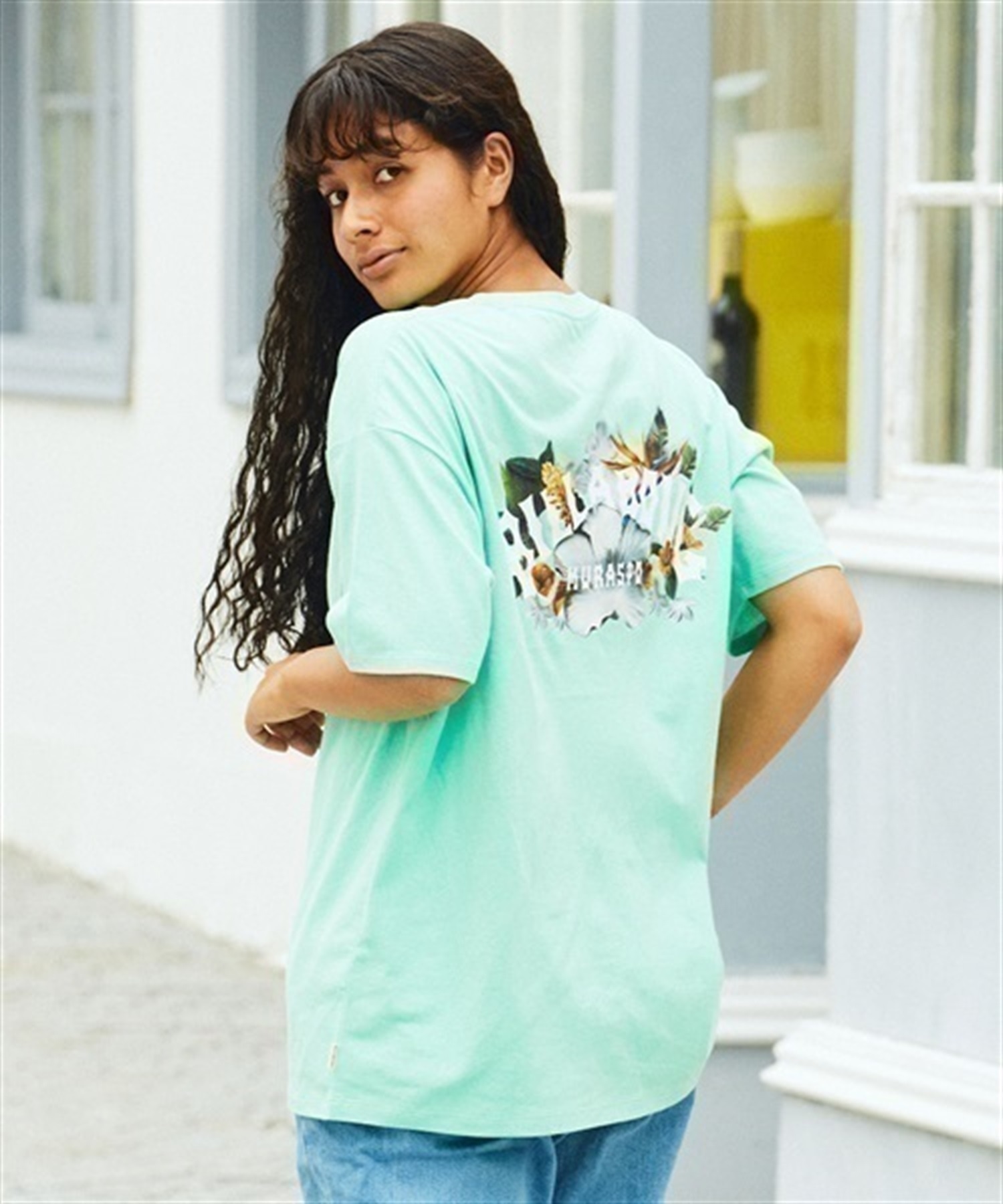 ムラサキスポーツ×BILLABONG/ビラボン×KAMEA HADAR/カメア・ハーダー ユニフォームプロジェクト BD013-245 半袖Tシャツ レディース(SCS-M)