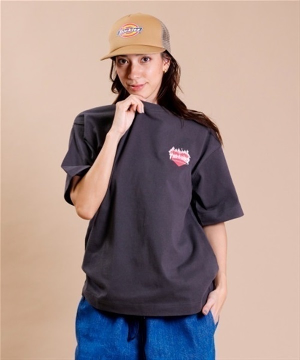 THRASHER スラッシャー THML-001 BHEART レディース 半袖 Tシャツ KK1 D24