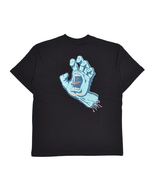 SANTA CRUZ サンタクルーズ RIGID SCREAMING HAND S/S TEE 502231435 レディース 半袖 Tシャツ バックプリント KK1 C29(BK-M)